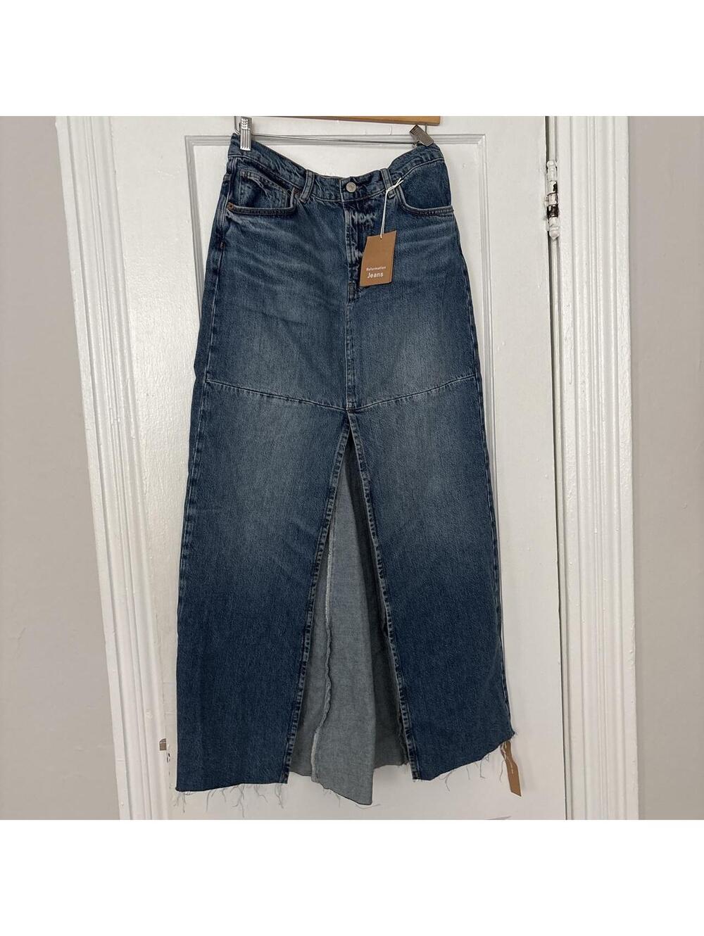 Reformation Women's Blue and Navy Skirt